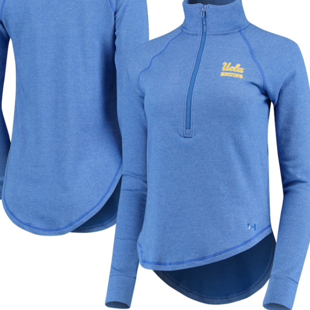 Women's Under Armour UCLA 1/2 Zip Blue Pullover